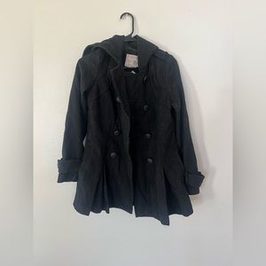 Women’s Hooded Short Peacoat